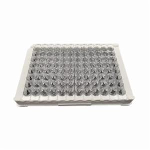 Porvair Sciences 96 Well plate – 8 well strips on 12x8 frame -Clear PS - High Binding Capacity 208107