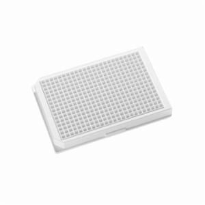 Porvair Sciences 384 Well White glass bottom assay plate With Lid 324031