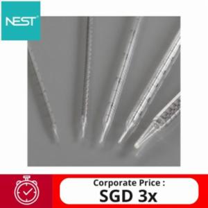 Wuxi Nest 5 mL Serological Pipette, Individually Wrapped, Sterile, 200/pk, 800/cs 326001