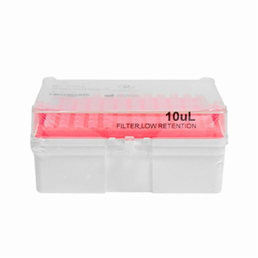 LabPRO QuickFit Pipette Tip 10uL, Filter, Clear, Racked, Sterile, 4,800pcs/carton LPCP0008