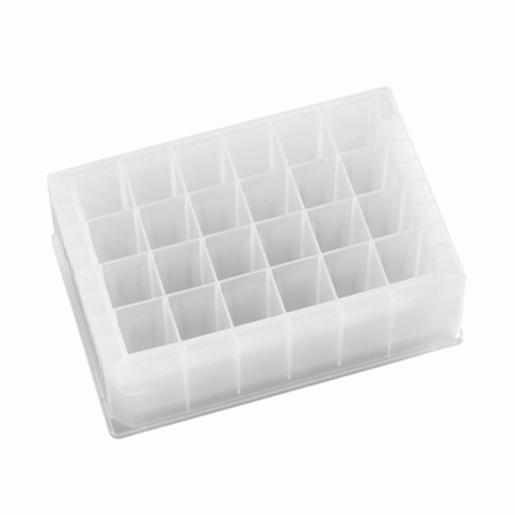 Porvair Sciences 24 square 10 ml well V bottom PP storage plate 360013